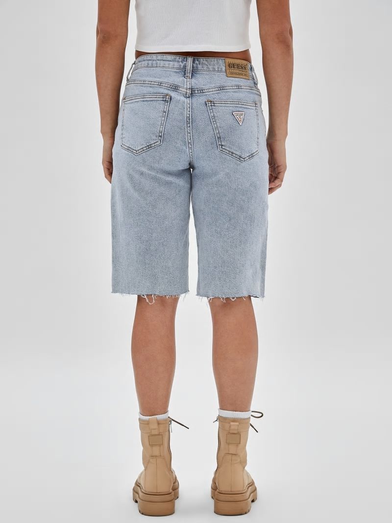 Guess GUESS Originals Kit Denim Bermuda Shorts - Go Jackie Acid Wash Guess GUESS Originals Kit Denim Bermuda Shorts - Go Jackie Acid Wash