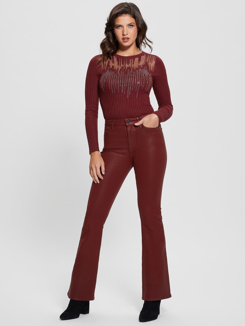 Guess Sexy Flare Jeans - Tahiti Red Multi Guess Sexy Flare Jeans - Tahiti Red Multi