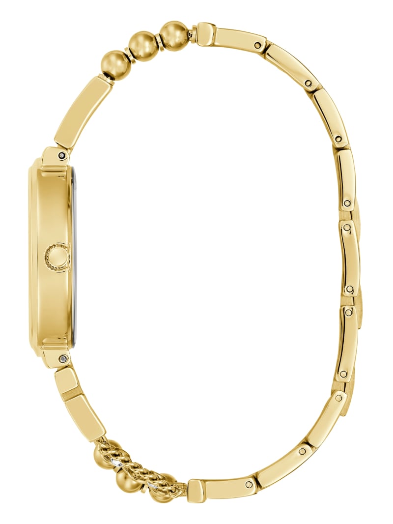 Guess Gold-Tone Mixed Chain Analog Watch - Gold Guess Gold-Tone Mixed Chain Analog Watch - Gold