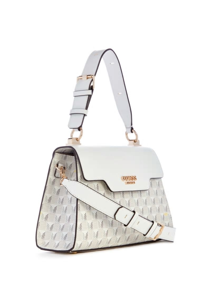 Guess Hallie Mini Fold-Over Flap Crossbody - Steel Guess Hallie Mini Fold-Over Flap Crossbody - Steel