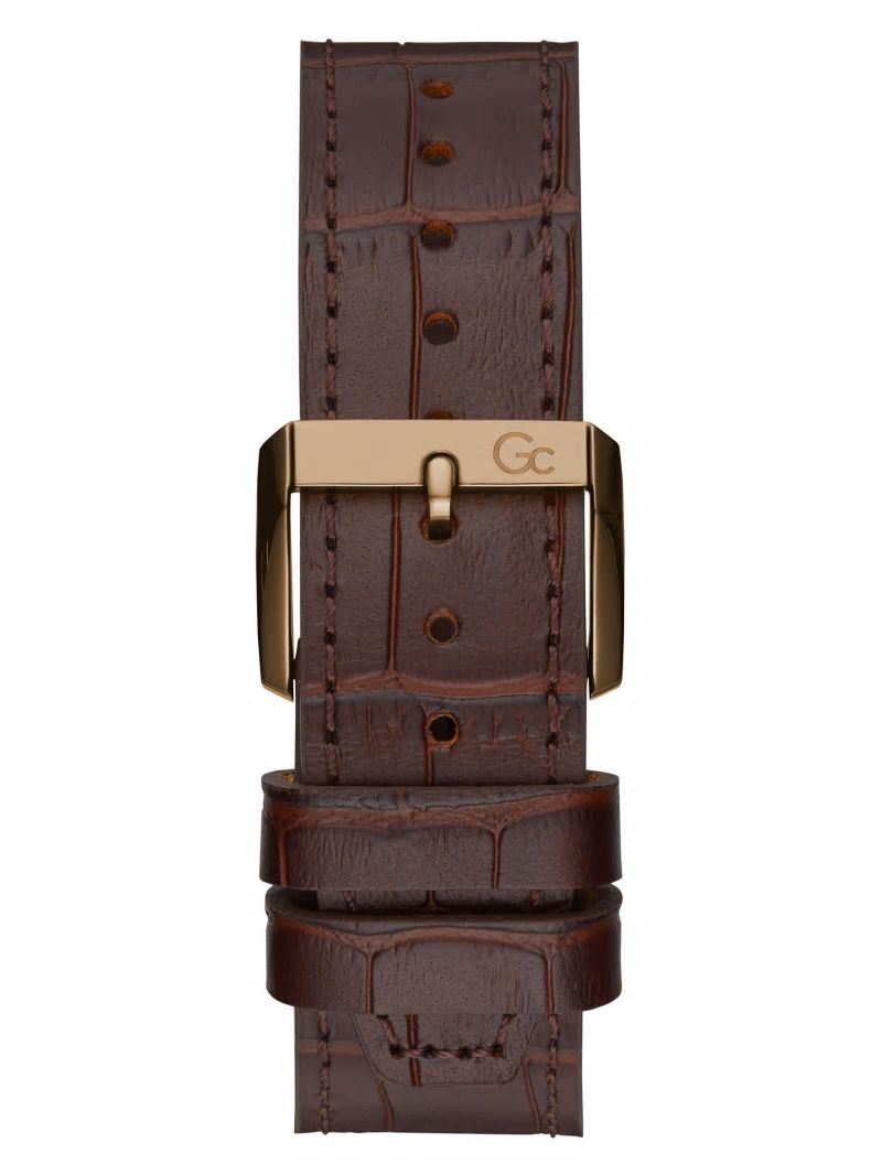 Guess Gc Green and Leather Chronograph Watch - Green Guess Gc Green and Leather Chronograph Watch - Green