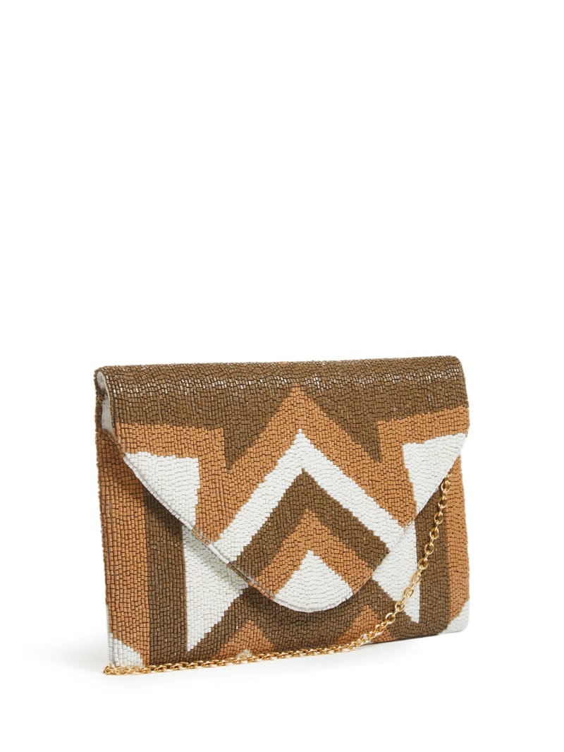 Guess Beaded Clutch - White Guess Beaded Clutch - White