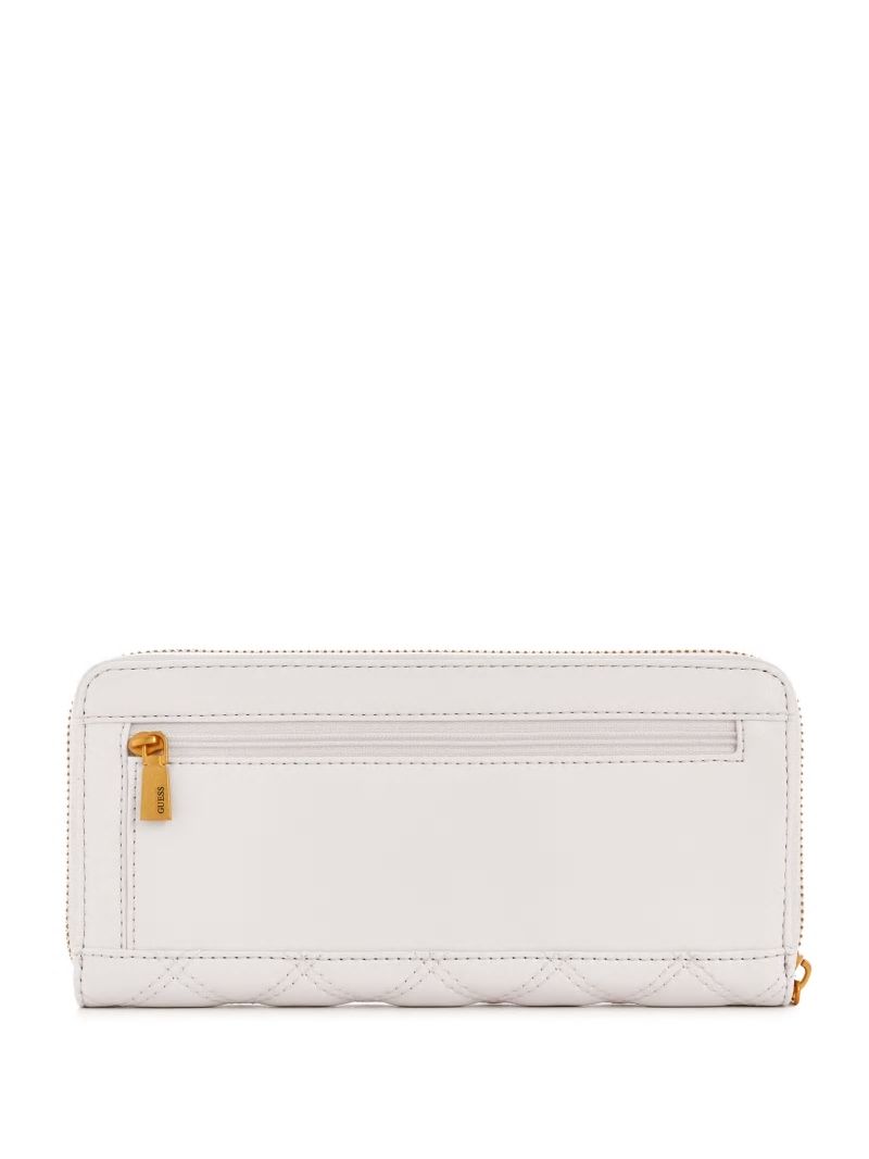 Guess Giully Large Zip-Around Wallet - Ivory Guess Giully Large Zip-Around Wallet - Ivory
