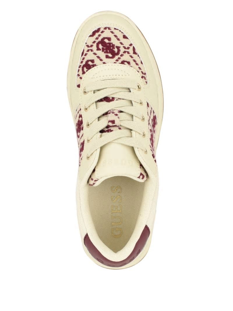 Guess Invited Jacquard Low Top - Medium Natural 101 Guess Invited Jacquard Low Top - Medium Natural 101