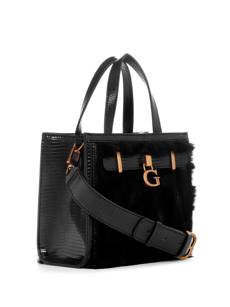 Guess Bergen Compartment Mini Tote - Black Guess Bergen Compartment Mini Tote - Black