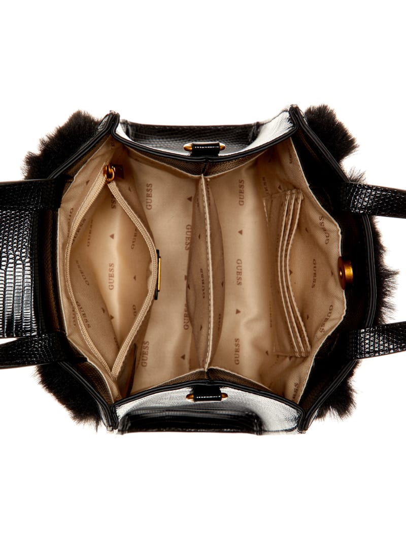 Guess Bergen Compartment Mini Tote - Black Guess Bergen Compartment Mini Tote - Black
