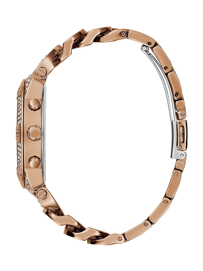 Guess Baroness Rose Gold-Tone Multifunction Watch - Rogd Guess Baroness Rose Gold-Tone Multifunction Watch - Rogd