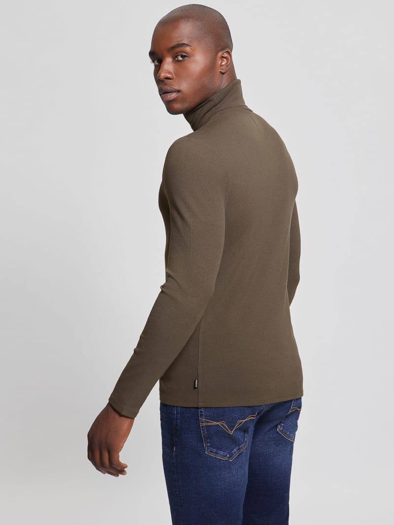 Guess Mateo Turtleneck Tee - Bittersweet Cocoa Guess Mateo Turtleneck Tee - Bittersweet Cocoa