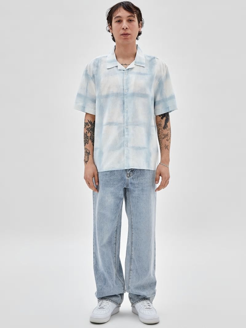 Guess GUESS Originals Painter Shirt - New Steel Multi Guess GUESS Originals Painter Shirt - New Steel Multi