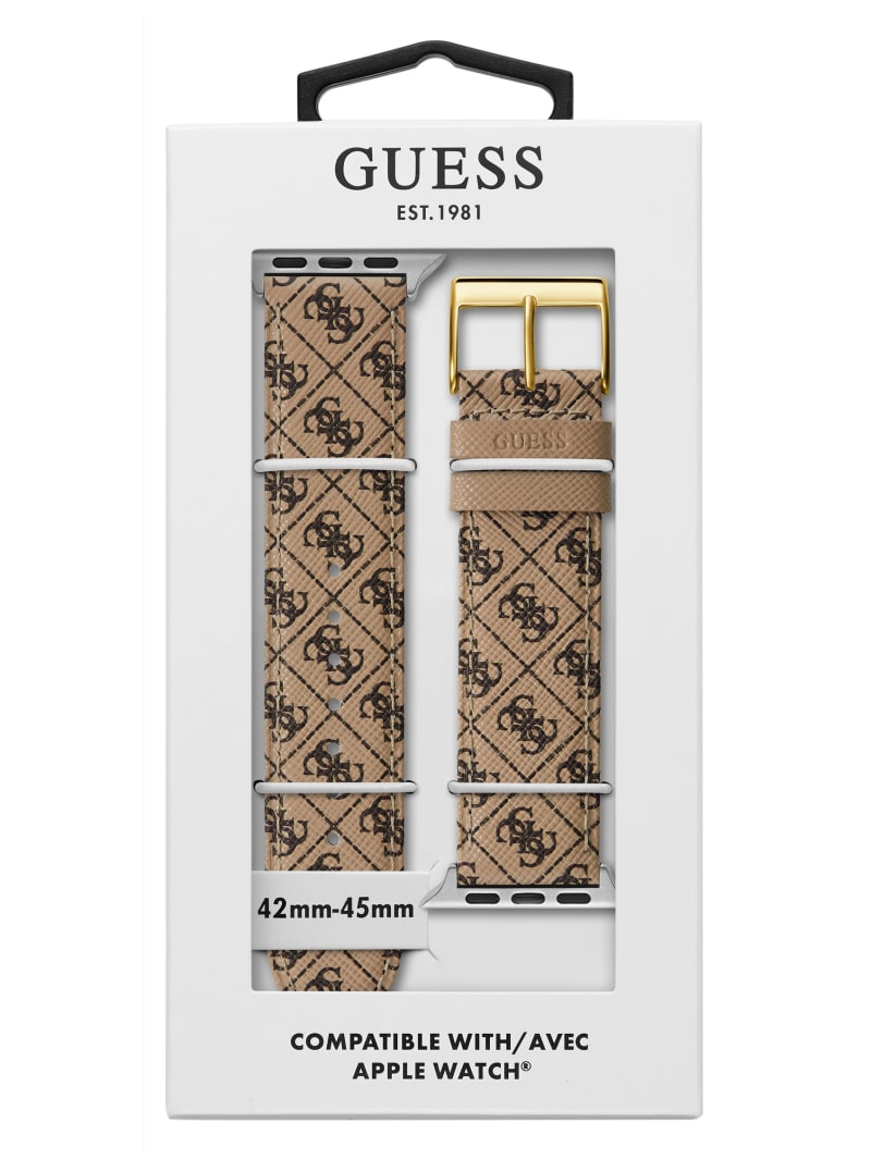 Guess Brown Logo Leather 38-40 mm Band for Apple Watch® - Nude Guess Brown Logo Leather 38-40 mm Band for Apple Watch® - Nude