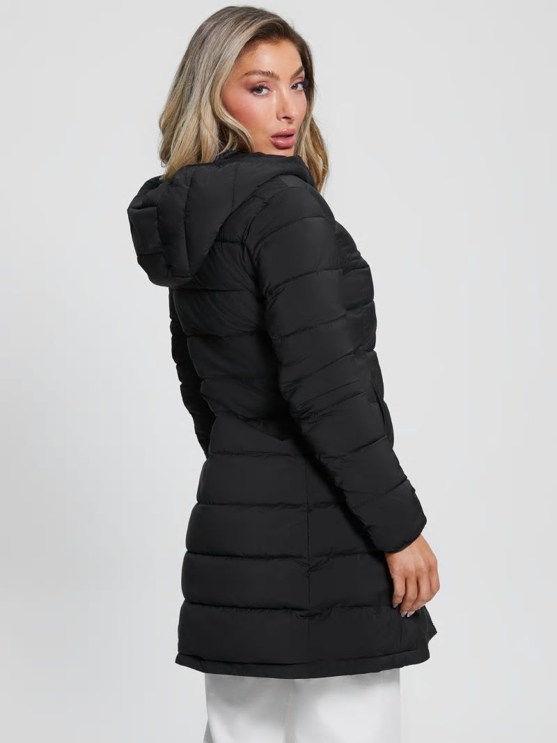Guess Aleta Long Puffer Jacket - Black Guess Aleta Long Puffer Jacket - Black