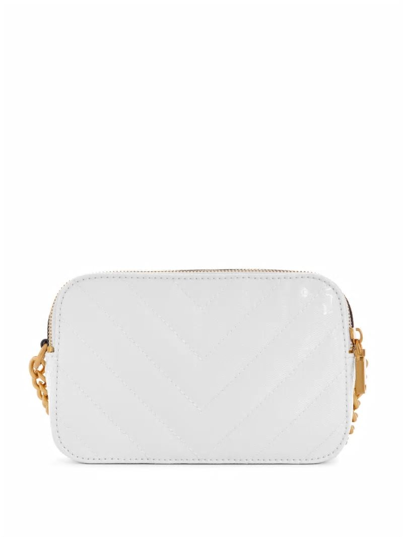 Guess Jania Quilted Camera Crossbody - White Guess Jania Quilted Camera Crossbody - White