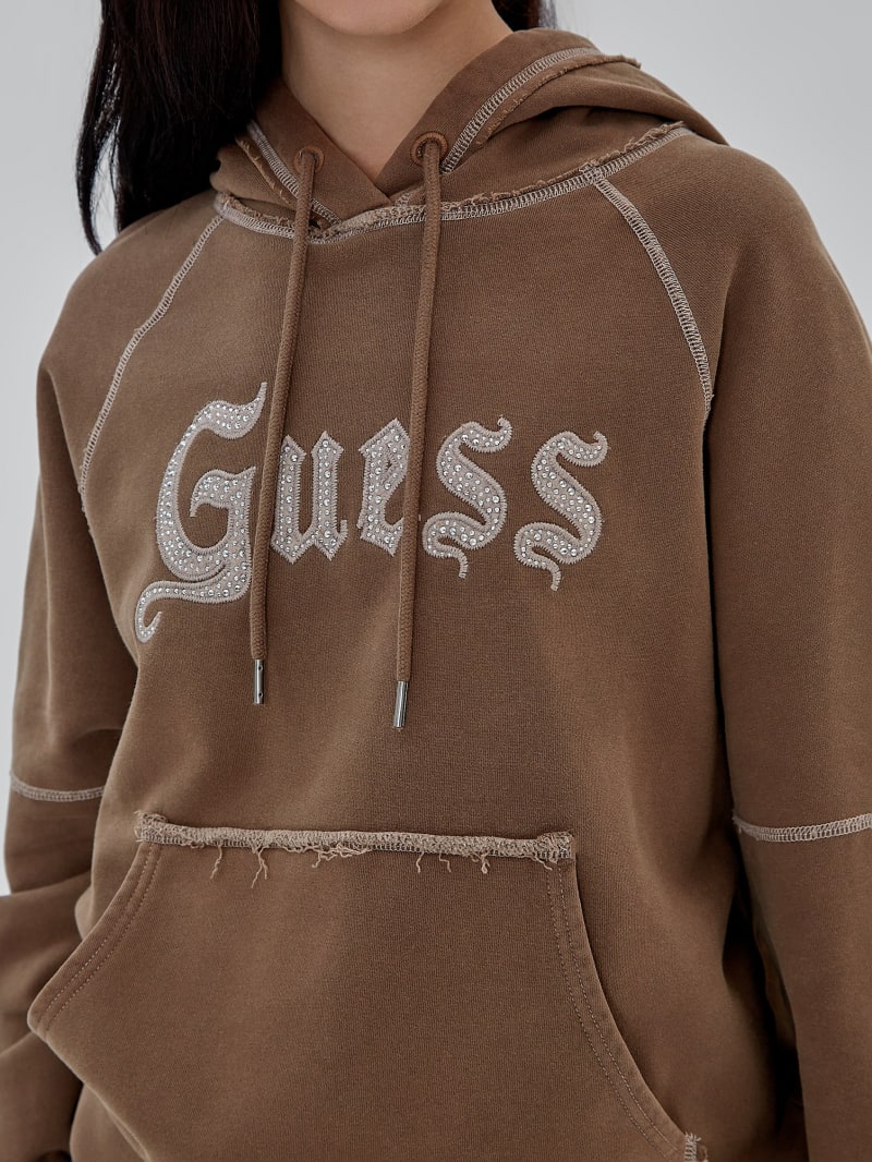 Guess GUESS Originals Stud Contrast Hoodie - Garrafa Multi Guess GUESS Originals Stud Contrast Hoodie - Garrafa Multi