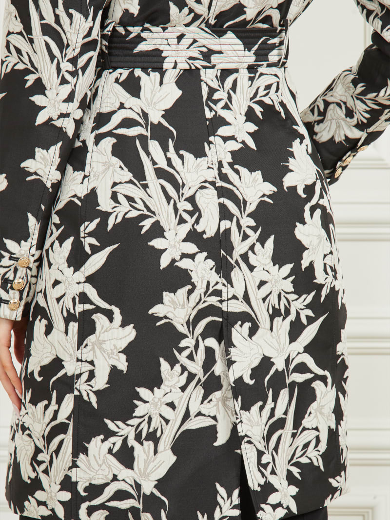 Guess Sunburst Trench Coat - Sunburst Black Print Guess Sunburst Trench Coat - Sunburst Black Print