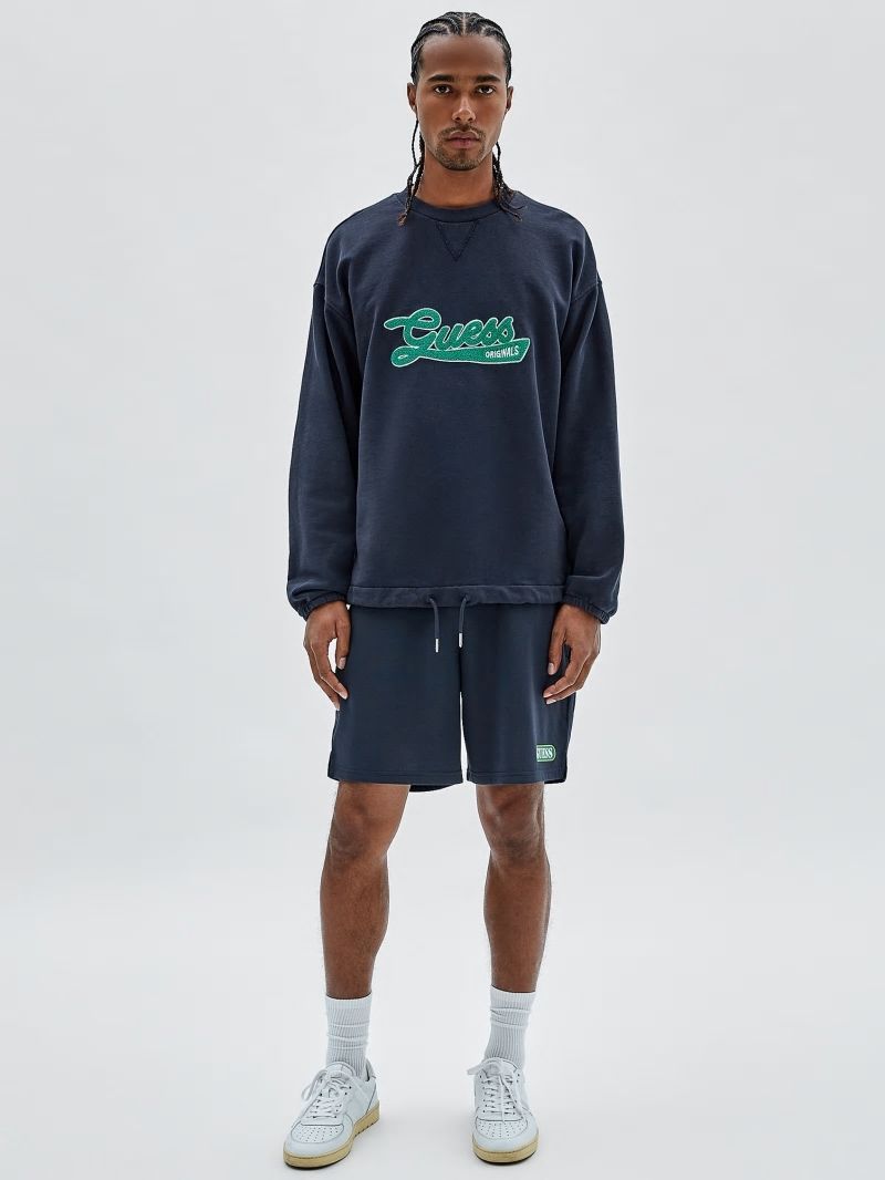 Guess GUESS Originals Drawstring Sweatshirt - Blackened Blue Guess GUESS Originals Drawstring Sweatshirt - Blackened Blue