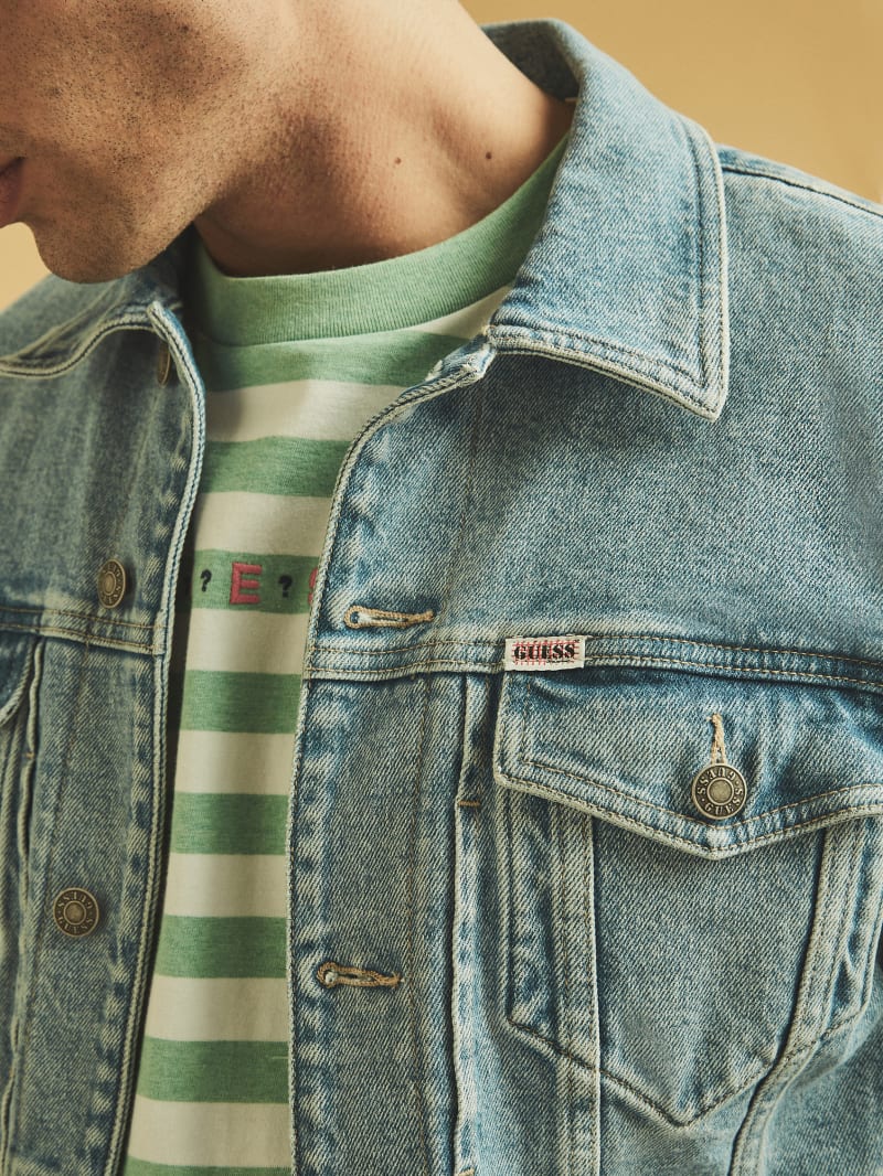 Guess GUESS Originals Kit Denim Jacket - Go Vintage Light Wash Guess GUESS Originals Kit Denim Jacket - Go Vintage Light Wash