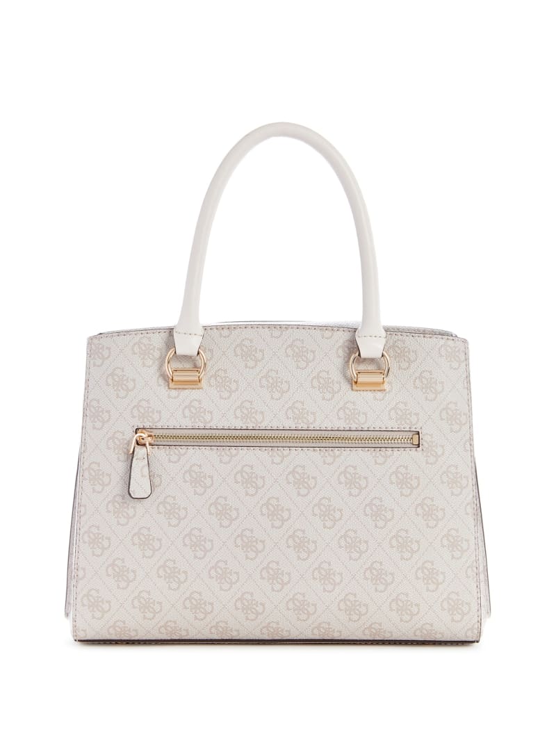 Guess Noelle Quattro G Girlfriend Satchel - Dove Logo Guess Noelle Quattro G Girlfriend Satchel - Dove Logo
