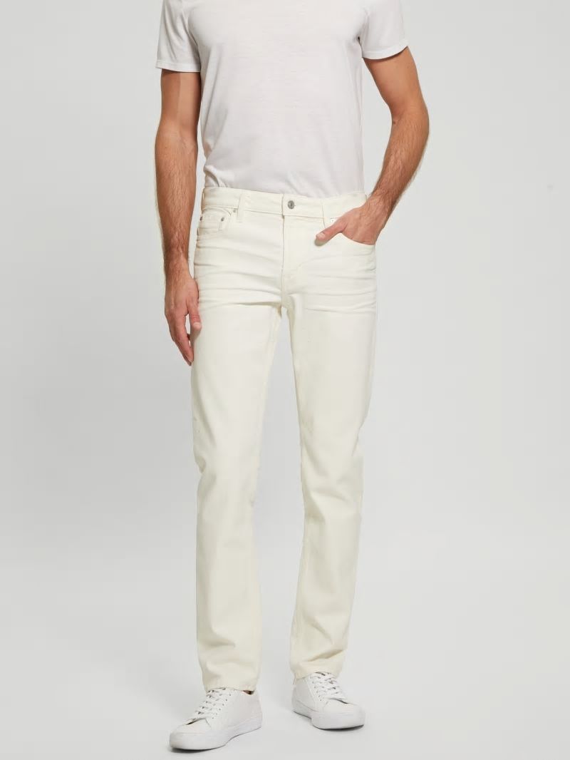 Guess Coated Tapered Jeans - London Fog Coated Guess Coated Tapered Jeans - London Fog Coated