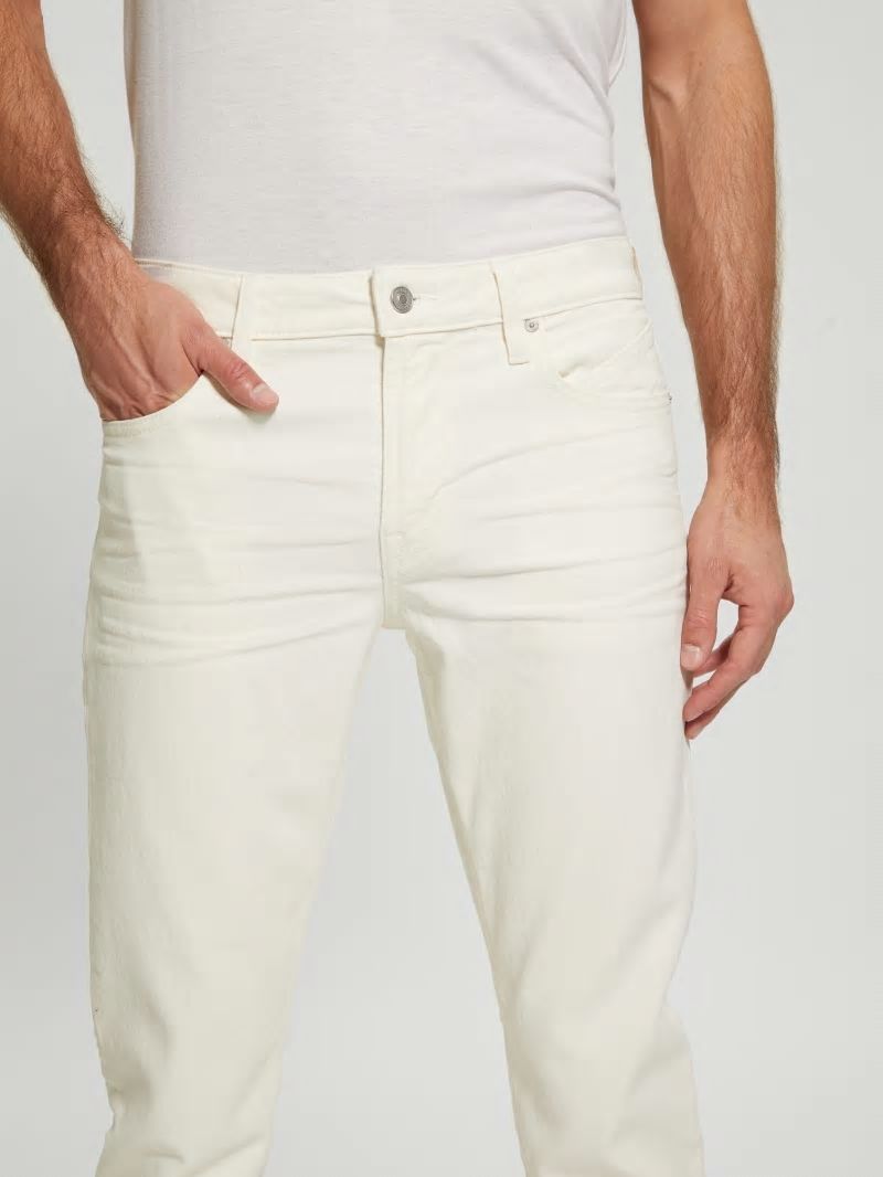 Guess Coated Tapered Jeans - London Fog Coated Guess Coated Tapered Jeans - London Fog Coated