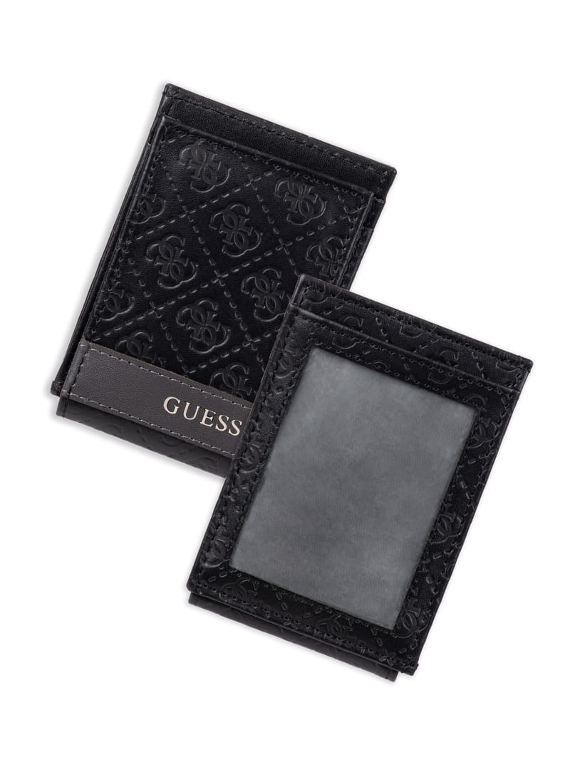 Guess Mesa Magnetic Fold Wallet - Blkgrey Guess Mesa Magnetic Fold Wallet - Blkgrey