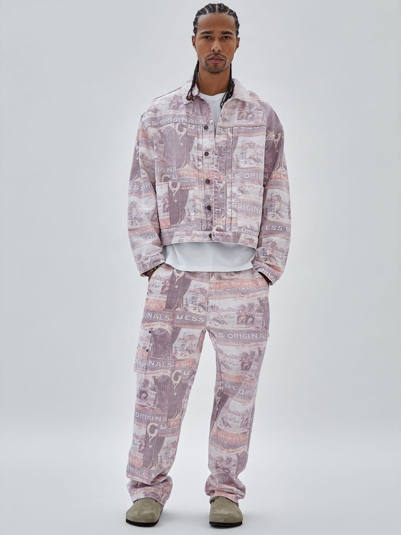 Guess GUESS Originals Ranch Studio Jacket - Vintage Ranch Print Guess GUESS Originals Ranch Studio Jacket - Vintage Ranch Print