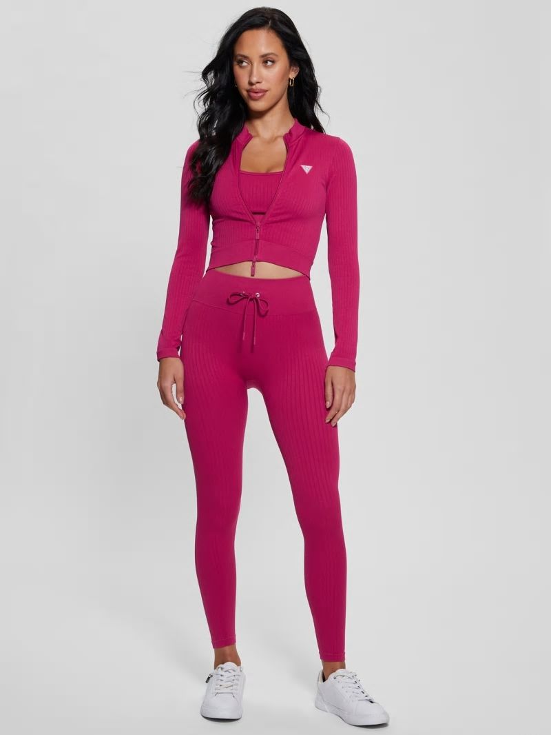 Guess Seamless Ribbed Leggings - Private Purple Guess Seamless Ribbed Leggings - Private Purple