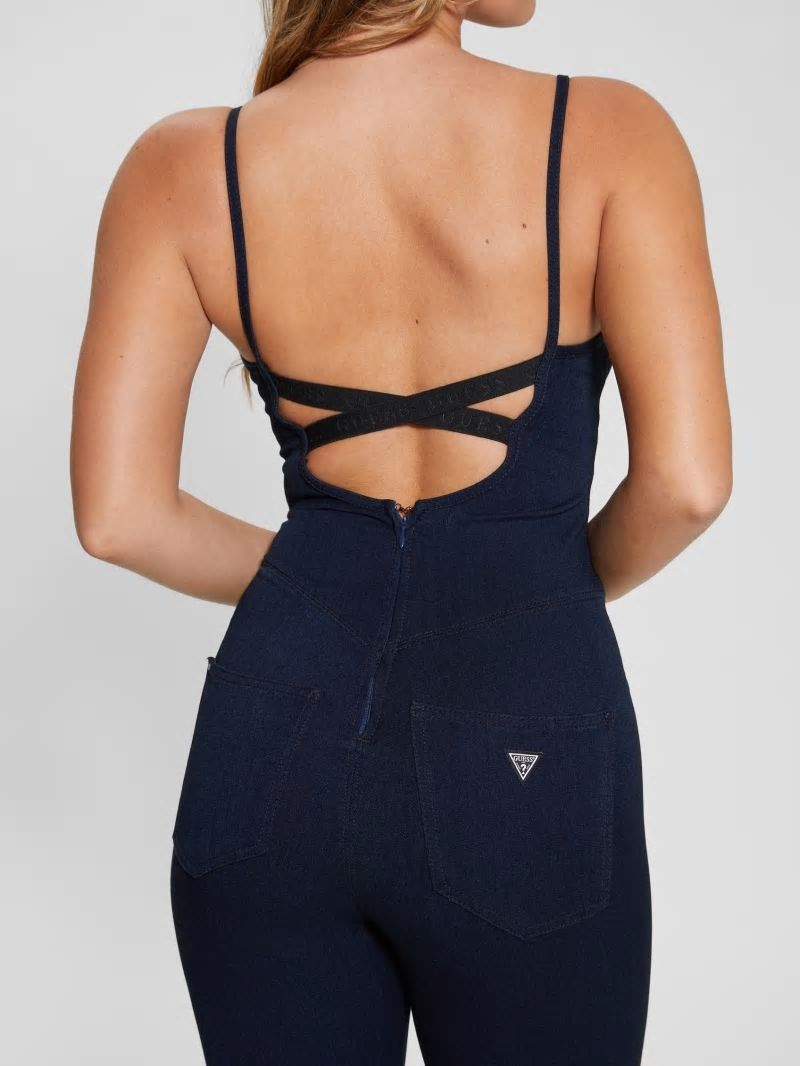 Guess Eco Kick Suit Denim Jumpsuit - Be Blue. Guess Eco Kick Suit Denim Jumpsuit - Be Blue.