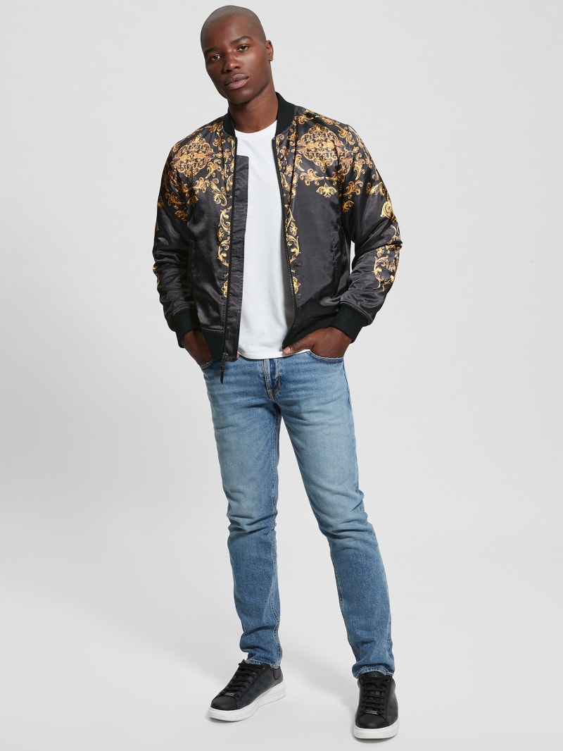 Guess Irvine Royal Flight Jacket - Black Guess Irvine Royal Flight Jacket - Black