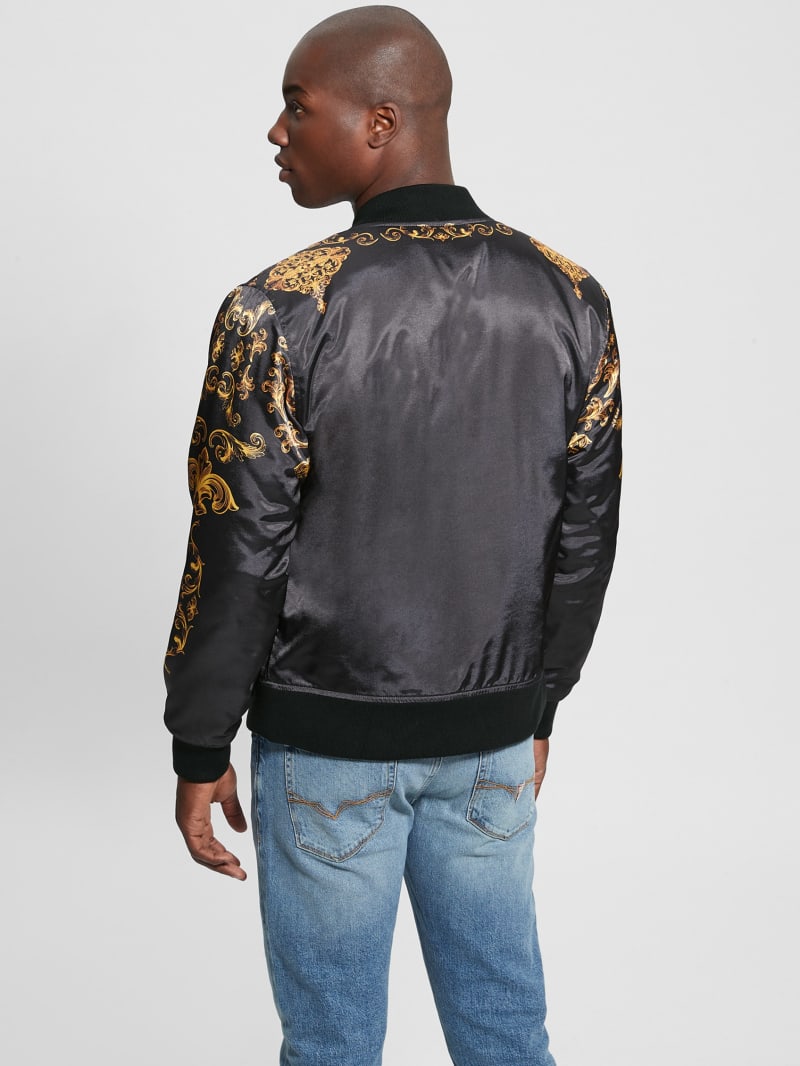 Guess Irvine Royal Flight Jacket - Black Guess Irvine Royal Flight Jacket - Black