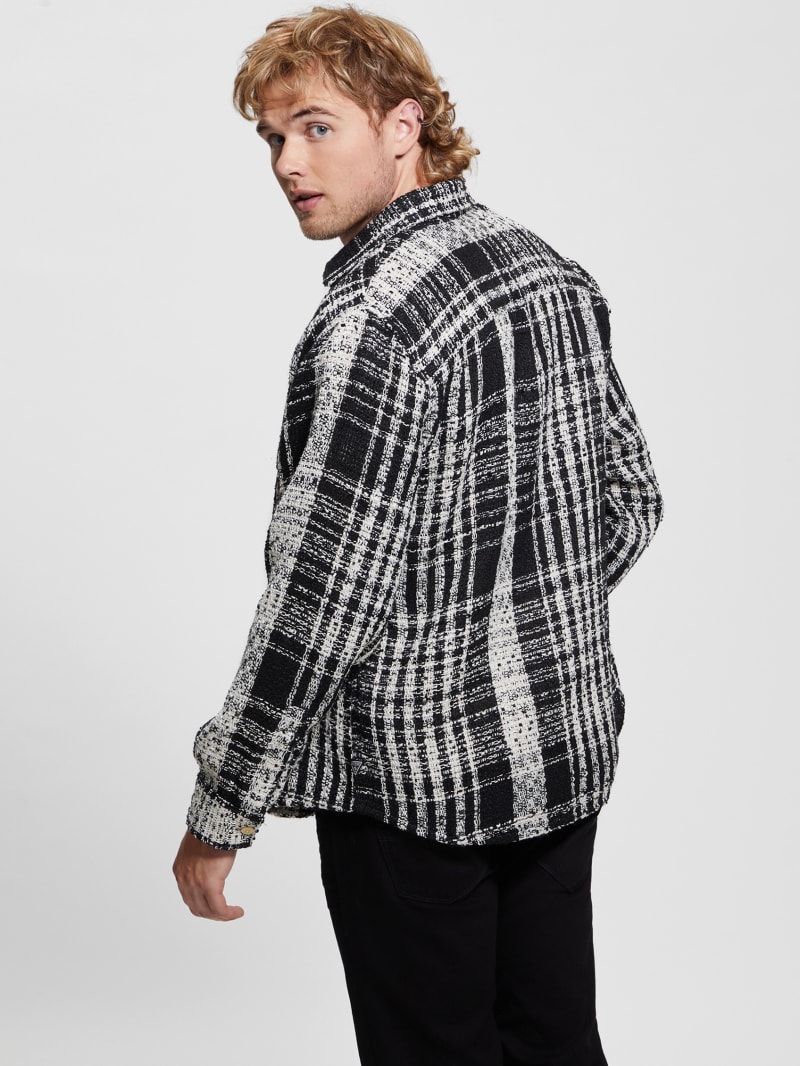 Guess Soyer Plaid Heavyweight Shirt - Salt White Multi Guess Soyer Plaid Heavyweight Shirt - Salt White Multi