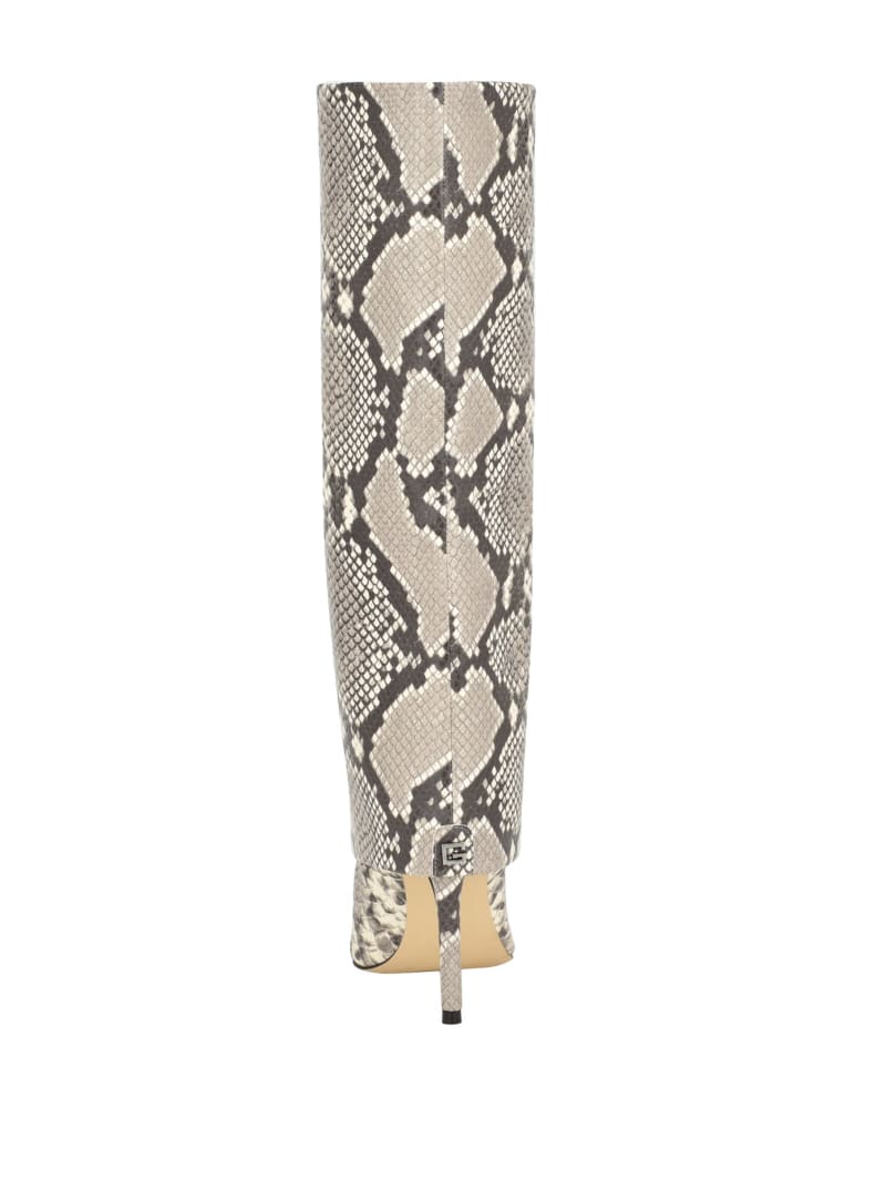 Guess Sabola Fold-Over Knee-High Boots - Light Grey Guess Sabola Fold-Over Knee-High Boots - Light Grey
