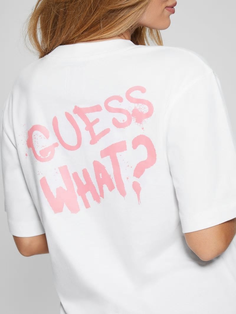 Guess Eco Bunny Graphic Tee - Pure White Guess Eco Bunny Graphic Tee - Pure White