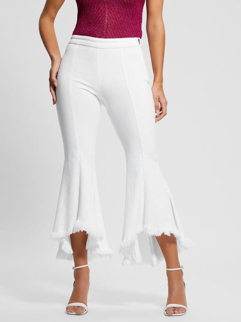 Guess Sofia 1981 High-Rise Flared Jeans - White Bufali Guess Sofia 1981 High-Rise Flared Jeans - White Bufali