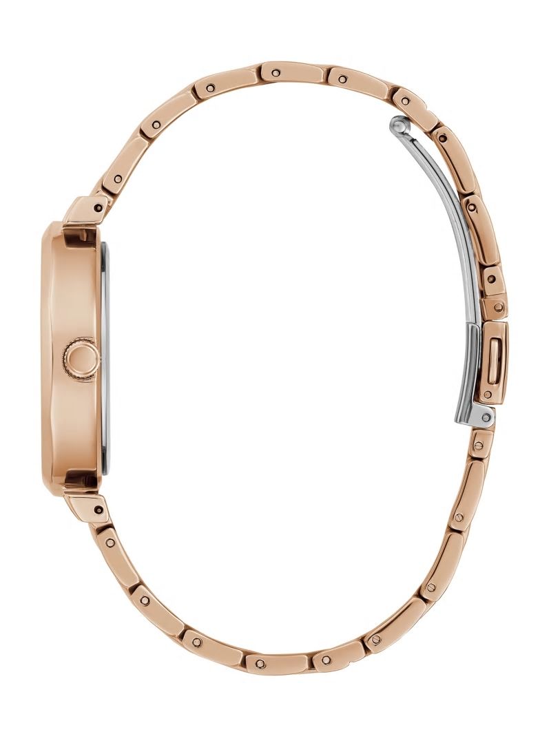 Guess Rose Gold-Tone Glitter Analog Watch - Rose Gold Guess Rose Gold-Tone Glitter Analog Watch - Rose Gold
