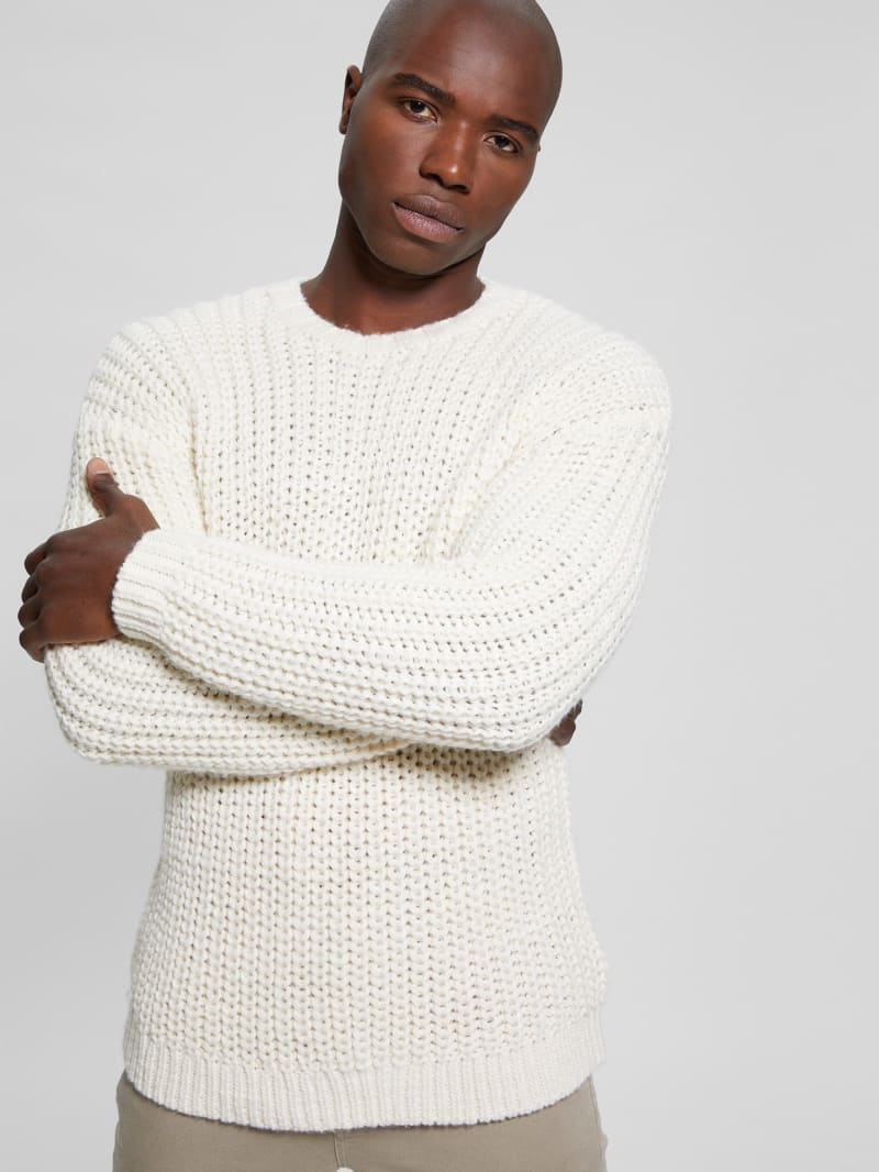 Guess Eco Wool-Blend Grayson Sweater - Quicksand Guess Eco Wool-Blend Grayson Sweater - Quicksand