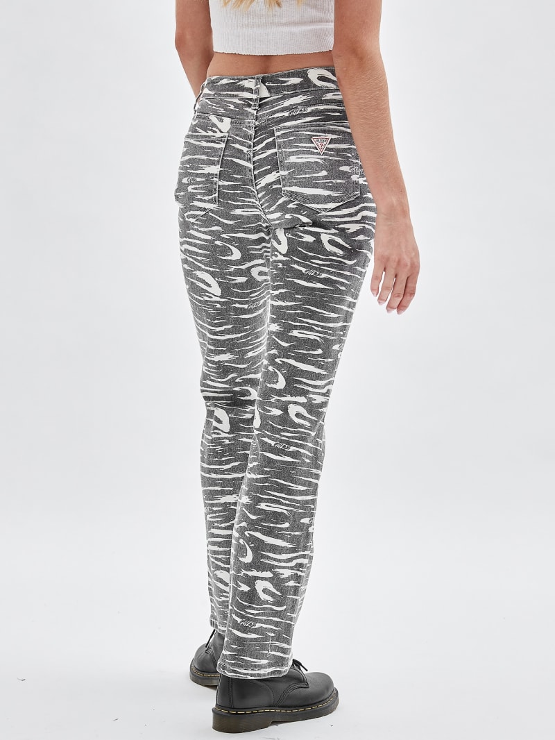 Guess GUESS Originals Zebra Bootcut Jeans - Jet Black Multi Guess GUESS Originals Zebra Bootcut Jeans - Jet Black Multi