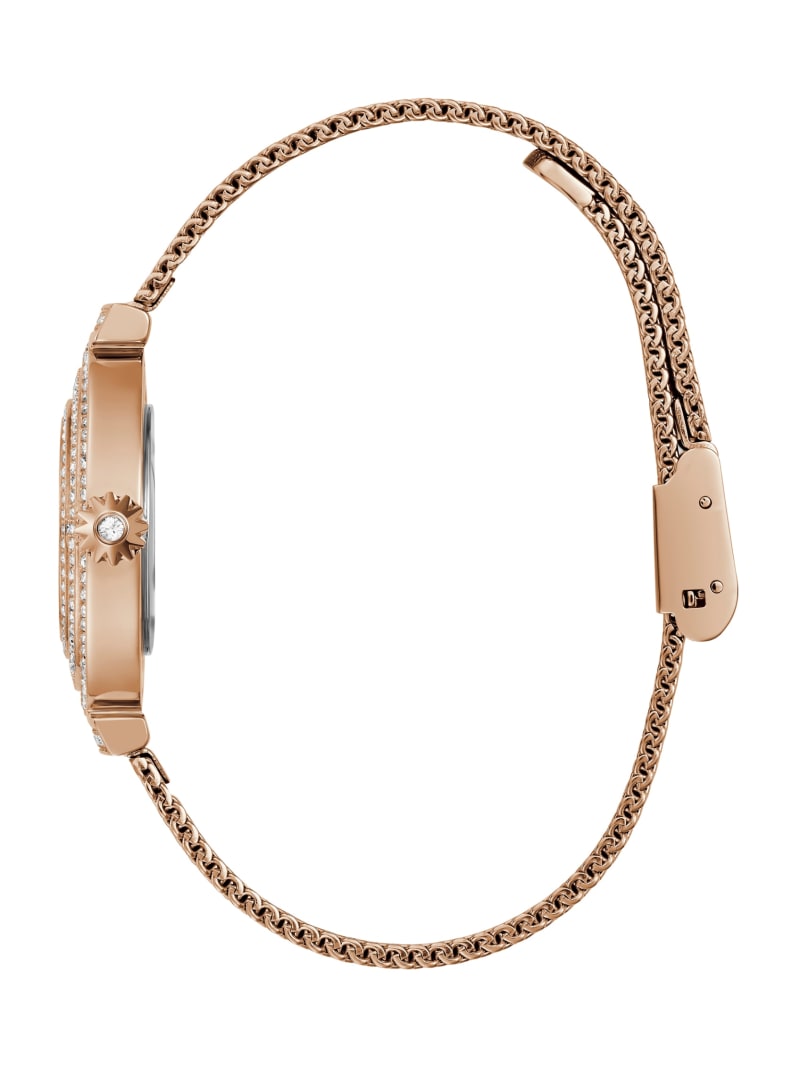 Guess Rose Gold-Tone and Crystal Analog Watch - Rose Gold Guess Rose Gold-Tone and Crystal Analog Watch - Rose Gold