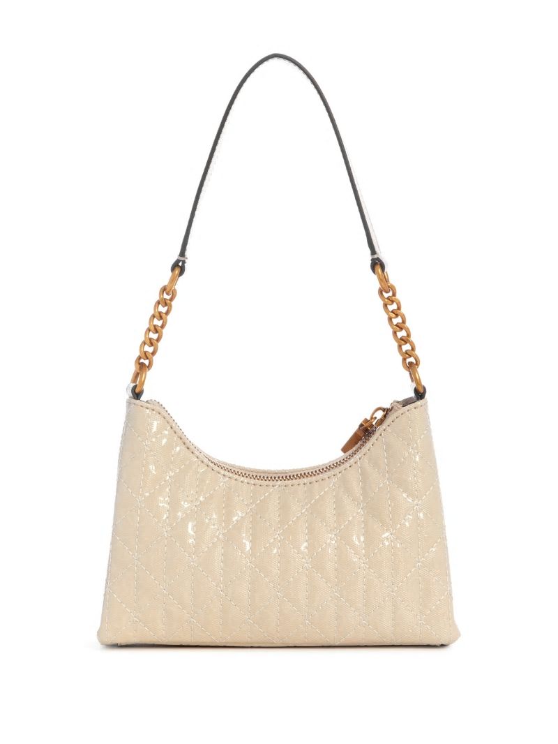 Guess Aveta Mini Top Shoulder Bag - White Guess Aveta Mini Top Shoulder Bag - White