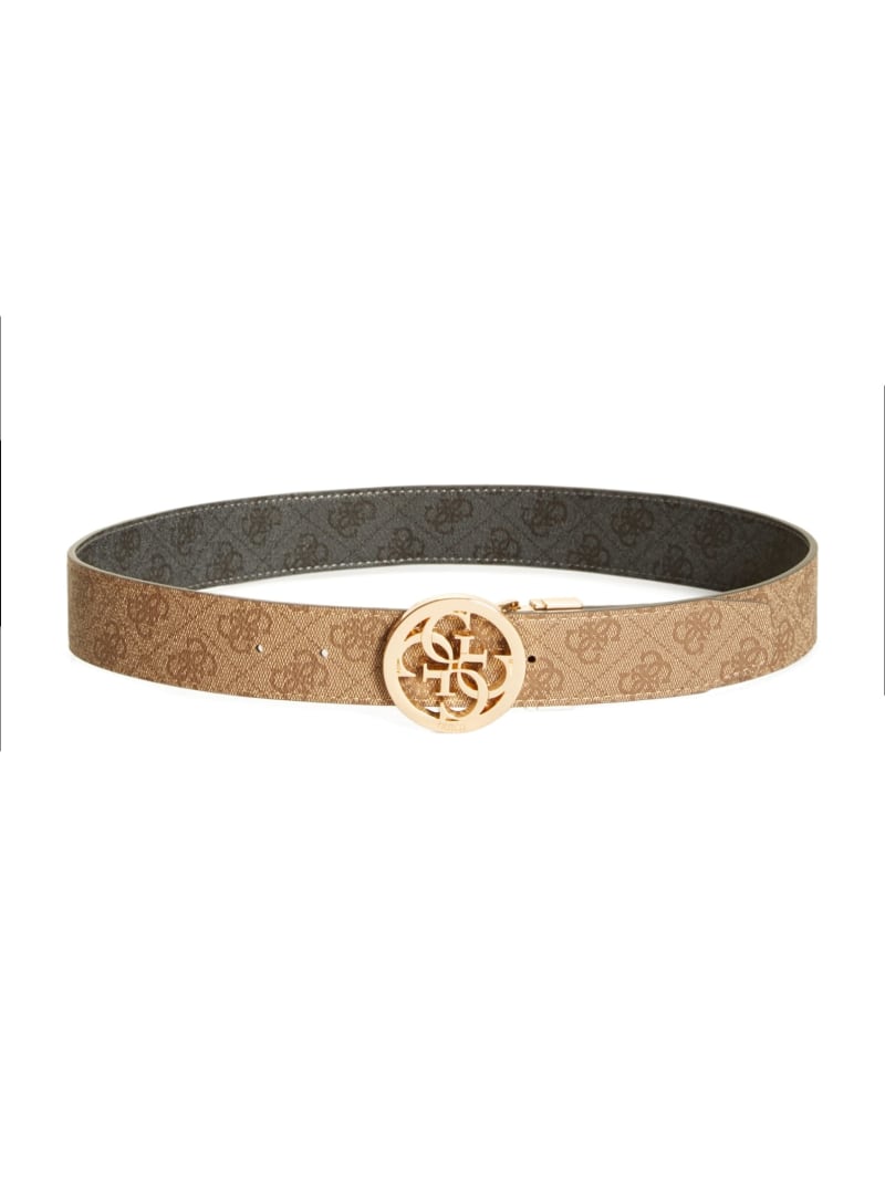 Guess Lana Reversible Quattro G Logo Buckle Belt - Brown/Black Guess Lana Reversible Quattro G Logo Buckle Belt - Brown/Black