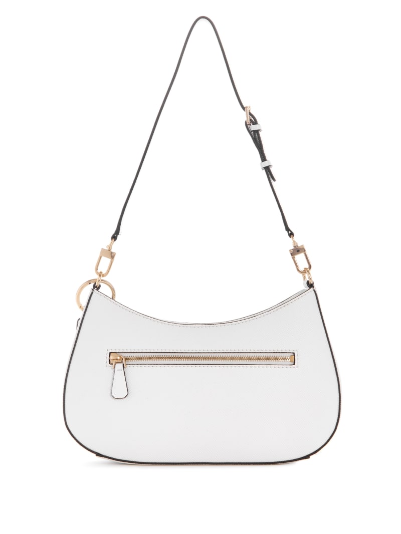 Guess Noelle Shoulder Bag - White Guess Noelle Shoulder Bag - White