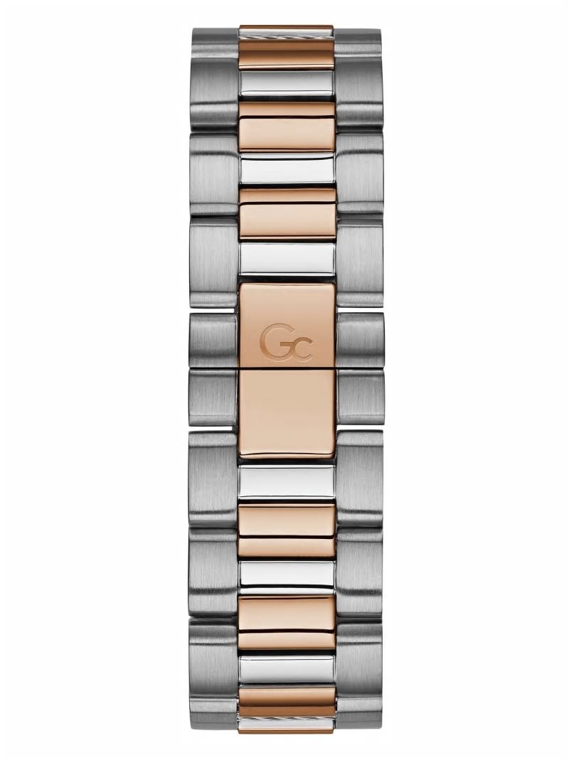 Guess Two-Tone and Black Chronograph Watch - Silver Guess Two-Tone and Black Chronograph Watch - Silver