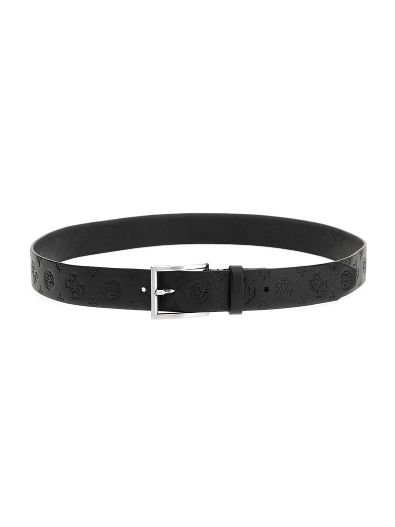 Guess Debossed Peony Belt - Black Guess Debossed Peony Belt - Black