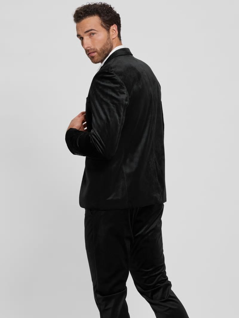 Guess Fulham Velvet Blazer - Black Guess Fulham Velvet Blazer - Black