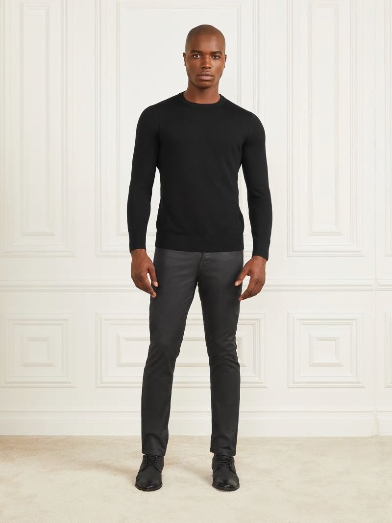 Guess Orlando Jeans - Black Leather Effect Guess Orlando Jeans - Black Leather Effect