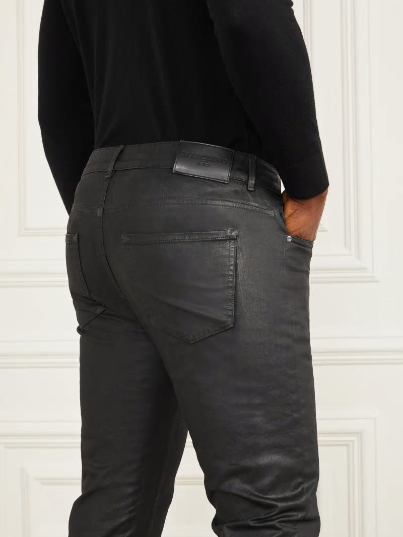 Guess Orlando Jeans - Black Leather Effect Guess Orlando Jeans - Black Leather Effect
