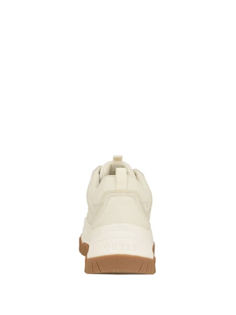Guess Bisun Signature Peony Sneakers - Ivory 150 Guess Bisun Signature Peony Sneakers - Ivory 150