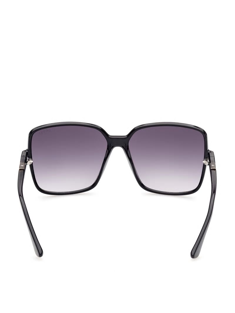 Guess Oversized Square Logo Sunglasses - Silver Guess Oversized Square Logo Sunglasses - Silver