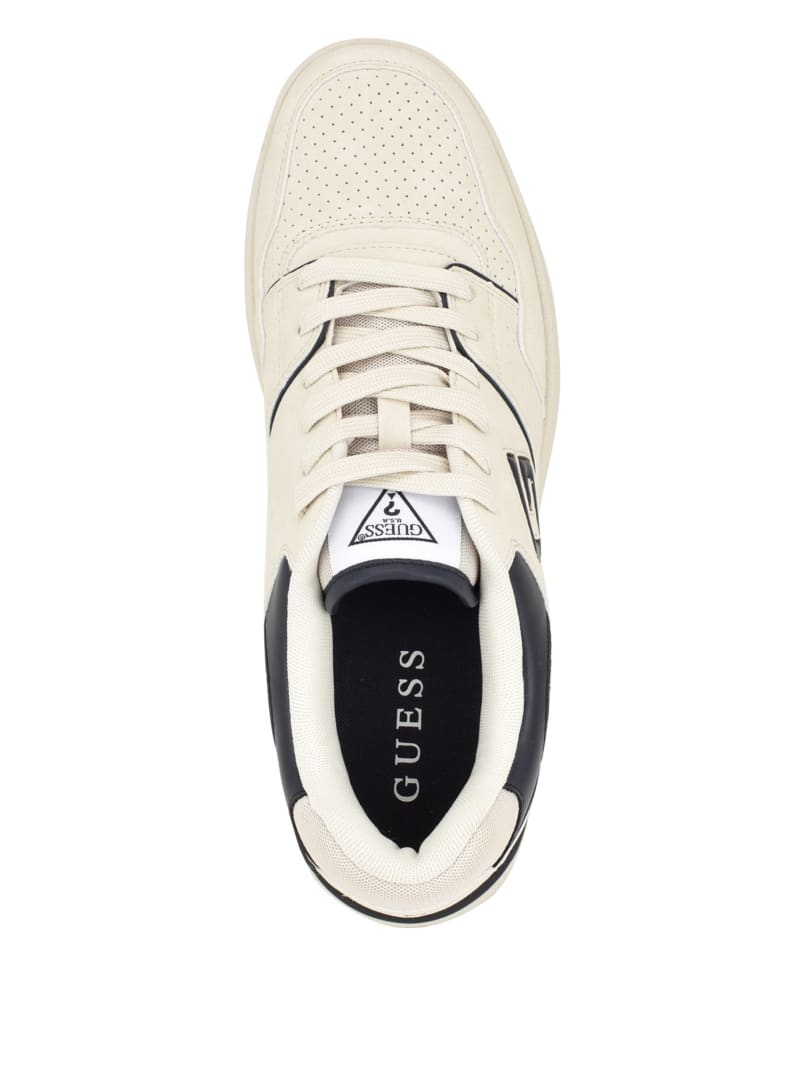 Guess Narsi Logo Sneakers - Taupe Fabric Guess Narsi Logo Sneakers - Taupe Fabric