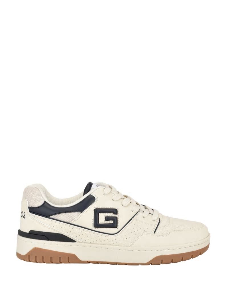 Guess Narsi Logo Sneakers - Taupe Fabric Guess Narsi Logo Sneakers - Taupe Fabric