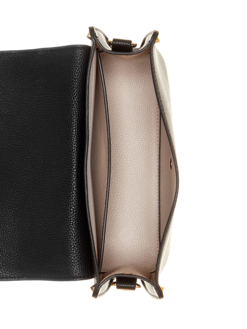 Guess Meridian Fold-Over Shoulder Bag - Black Guess Meridian Fold-Over Shoulder Bag - Black